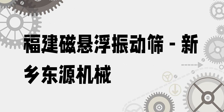 福建磁懸浮振動(dòng)篩 - 新鄉(xiāng)東源機(jī)械