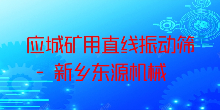 應(yīng)城礦用直線振動篩 - 新鄉(xiāng)東源機(jī)械