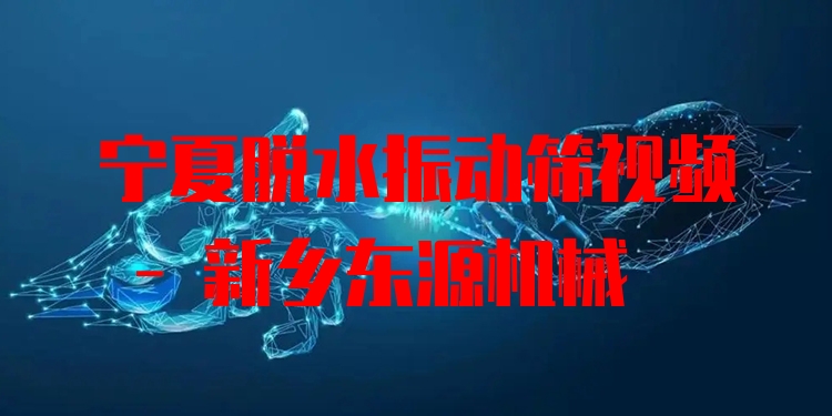 寧夏脫水振動篩視頻 - 新鄉(xiāng)東源機械