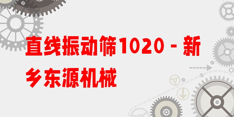 直線振動篩1020 - 新鄉(xiāng)東源機械